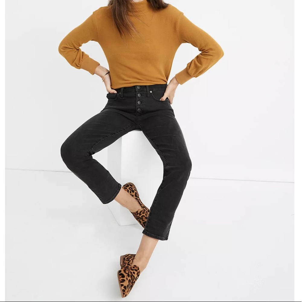 Madewell Stovepipe Jeans: Button-Front Edition